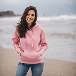 Women's Ultra Soft Pink Hoodie, Premium Hoodie, Comfy Hoodie, Essential Hoodie, Gift For Her
