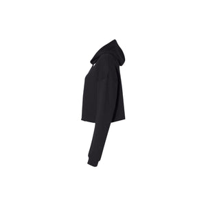 Women's Ultra Soft Black Cropped Hoodie, Premium Cropped Hoodie, Comfy Hoodie, Essential Hoodie, Gift For Her